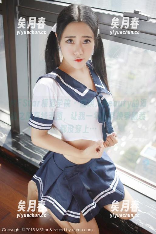 MFStar模范学院 - 唐琪儿Beauty的海边之旅在线美图，让我一年四季换季服装都没穿上…