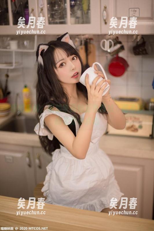 MTYH喵糖映画 原图穿越:喵糖映画的蓝色厨娘,吃不够的视觉小点心